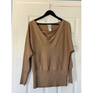 Kate Hill REISS Womens Golden Shower Louisa Asymmetric Sweater Size Medium